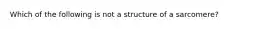 Which of the following is not a structure of a sarcomere?