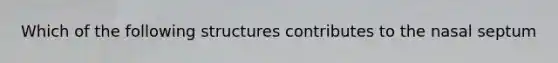 Which of the following structures contributes to the nasal septum