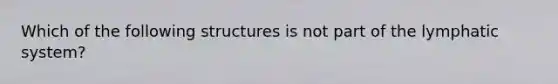 Which of the following structures is not part of the lymphatic system?