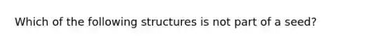 Which of the following structures is not part of a seed?