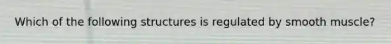 Which of the following structures is regulated by smooth muscle?