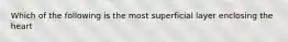 Which of the following is the most superficial layer enclosing the heart