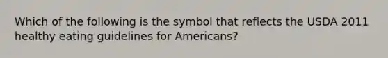 Which of the following is the symbol that reflects the USDA 2011 healthy eating guidelines for Americans?