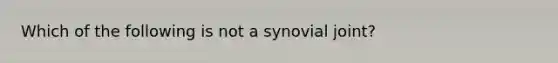 Which of the following is not a synovial joint?