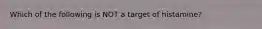 Which of the following is NOT a target of histamine?