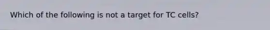 Which of the following is not a target for TC cells?