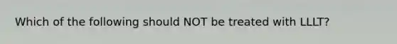 Which of the following should NOT be treated with LLLT?