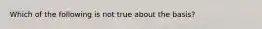 Which of the following is not true about the basis?