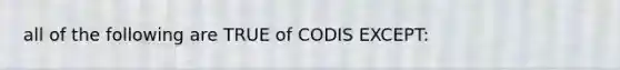 all of the following are TRUE of CODIS EXCEPT: