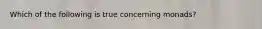 Which of the following is true concerning monads?​
