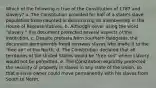 Which of the following is true of the Constitution of 1787 and slavery? a. The Constitution provided for half of a state's slave population to be counted in determining its membership in the House of Representatives. b. Although never using the word "slavery," the document protected several aspects of the institution. c. Despite protests from southern delegates, the document permanently freed runaway slaves who made it to the "free air" of the North. d. The Constitution declared that all territories of the United States would be "free soil" where slavery would not be permitted. e. The Constitution explicitly protected the security of property in slaves in any state of the Union, so that a slave owner could move permanently with his slaves from South to North.