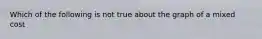 Which of the following is not true about the graph of a mixed cost