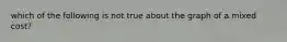 which of the following is not true about the graph of a mixed cost?