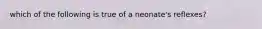 which of the following is true of a neonate's reflexes?