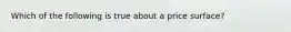 Which of the following is true about a price surface?