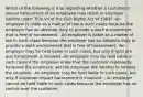 Which of the following is true regarding whether a customer's sexual harassment of an employee may result in employer liability under Title VII of the Civil Rights Act of 1964? -An employer is liable as a matter of law in such cases because the employer has an absolute duty to provide a work environment that is free of harassment. -An employer is liable as a matter of law in such cases because the employer has an absolute duty to provide a work environment that is free of harassment. -An employer may be held liable in such cases, but only if quid pro quo harassment is involved -An employer may be held liable in such cases if the employer knew that the customer repeatedly harassed the employee, yet the employer did nothing to remedy the situation. -An employer may be held liable in such cases, but only if disparate-impact harassment is involved. - An employer cannot be held liable in such cases because the employer has no control over the customer.