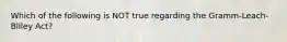 Which of the following is NOT true regarding the Gramm-Leach-Bliley Act?