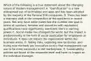 Which of the following is a true statement about the changing nature of modern​ management? A. ​"Gamification" is a new widespread use of technology and apps and has been adopted by the majority of the Fortune 500 companies. B. There has been a dramatic shift in the composition of the workforce in recent years. Not only have white males lost the number one spot in terms of​ numbers, females and minorities with equivalent qualifications have significantly overtaken them in earning power. C. Social media has changed the​ world, but the impact is predominantly in the form of social application for employees as individuals. It does not impact the organization within the business arena. D. Taking​ risks, exploring new​ territories, and trying new methods are innovative tactics that management can use to be more successful in the marketplace. E. Sustainability policies are found at the corporate level and have no impact on the individual manager.