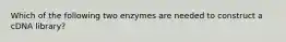 Which of the following two enzymes are needed to construct a cDNA library?