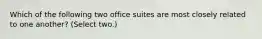 Which of the following two office suites are most closely related to one another? (Select two.)