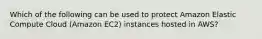 Which of the following can be used to protect Amazon Elastic Compute Cloud (Amazon EC2) instances hosted in AWS?