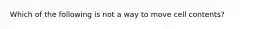 Which of the following is not a way to move cell contents?