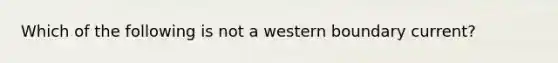 Which of the following is not a western boundary current?