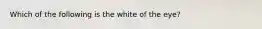 Which of the following is the white of the eye?