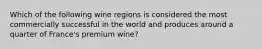 Which of the following wine regions is considered the most commercially successful in the world and produces around a quarter of France's premium wine?