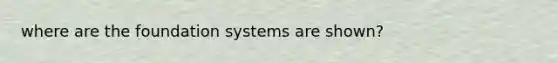 where are the foundation systems are shown?