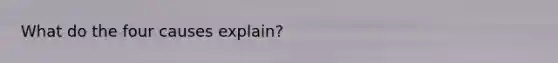 What do the four causes explain?