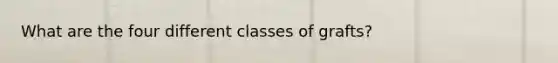 What are the four different classes of grafts?