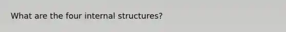 What are the four internal structures?