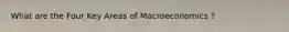 What are the Four Key Areas of Macroeconomics ?