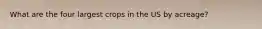 What are the four largest crops in the US by acreage?
