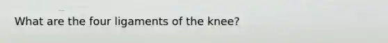 What are the four ligaments of the knee?