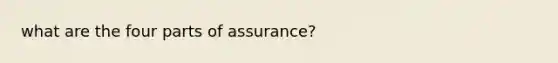 what are the four parts of assurance?