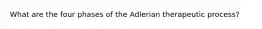 What are the four phases of the Adlerian therapeutic process?