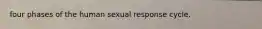 four phases of the human sexual response cycle.