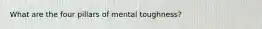 What are the four pillars of mental toughness?