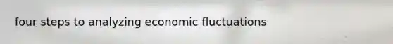 four steps to analyzing economic fluctuations