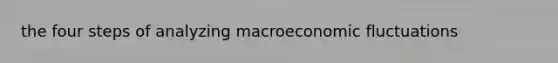 the four steps of analyzing macroeconomic fluctuations