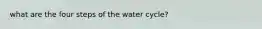 what are the four steps of the water cycle?