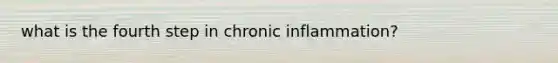 what is the fourth step in chronic inflammation?