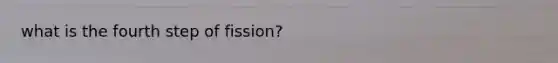 what is the fourth step of fission?