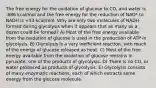 The free energy for the oxidation of glucose to CO, and water is -686 kcal/mol and the free energy for the reduction of NAD* to NADH is +53 kcal/mol. Why are only two molecules of NADH formed during glycolysis when it appears that as many as a dozen could be formed? A) Most of the free energy available from the oxidation of glucose is used in the production of ATP in glycolysis. B) Glycolysis is a very inefficient reaction, with much of the energy of glucose released as heat. C) Most of the free energy available from the oxidation of glucose remains in pyruvate, one of the products of glycolysis. D) There is no CO, or water produced as products of glycolysis. E) Glycolysis consists of many enzymatic reactions, each of which extracts some energy from the glucose molecule.