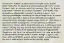 (Freedom of Speech: Student Speech & Right not to Speak) Facts: "bong hits for Jesus"At a school-supervised event, Joseph Frederick held up a banner with the message "Bong Hits 4 Jesus," suspended Frederick for ten days. Question: 1) Does the First Amendment allow public schools to prohibit students from displaying messages promoting the use of illegal drugs at school-supervised events? 2) Does a school official have qualified immunity from a damages lawsuit under 42 U.S.C. 1983 when, in accordance with school policy, she disciplines a student for displaying a banner with a drug reference at a school-supervised event? Holding: Yes and not reached. ruling that school officials can prohibit students from displaying messages that promote illegal drug use. held that although students do have some right to political speech even while in school, though "cryptic," the Court affirmed that the speech rights of public school students are not as extensive as those adults normally enjoy.