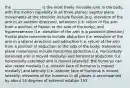 the ________________ is the most freely movable joint in the body, with the motion capability in all three planes; sagittal plane movements at the shoulder include flexion (e.g. elevation of the arm in an anterior direction), extension (i.e. return of the arm from a position of flexion to the side of the body), and hyperextension (i.e. elevation of the arm in a posterior direction) frontal plane movements include abduction (i.e. elevation of the arm in a lateral direction) and adduction (i.e. return of the arm from a position of abduction to the side of the body; transverse plane movements include horizontal adduction (i.e. horizontally extended arm is moved medially) and horizontal abduction (i.e. horizontally extended arm is moved laterally); the humerus can also rotate medially (i.e. anterior face of humerus is moved medially) and laterally (i.e. anteiror face of humerus is moved laterally; elevation of the humerus in all planes is accompanied by about 55 degrees of external rotation 193