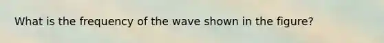 What is the frequency of the wave shown in the figure?