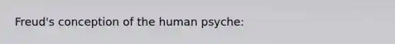 Freud's conception of the human psyche: